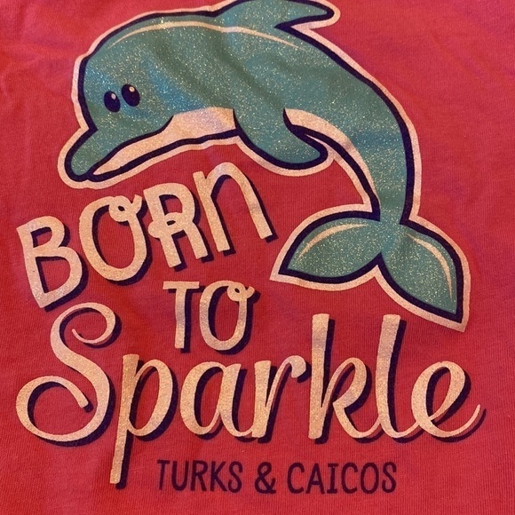 BORN to Sparkle Turks & Caicos Shirt with Dolphin - Picture 2 of 4